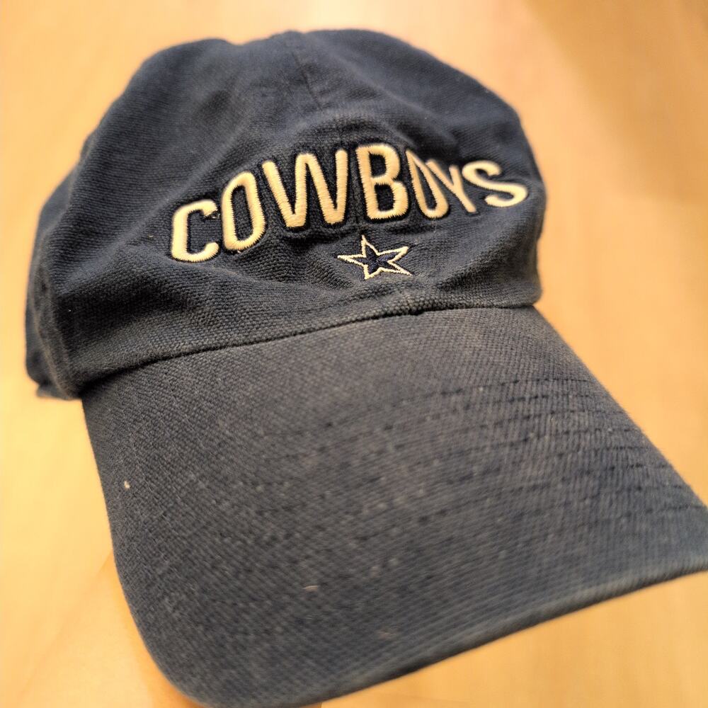 VTG‎ Dallas Cowboys Adjustable Dad Hat NFL Football Faded Blue